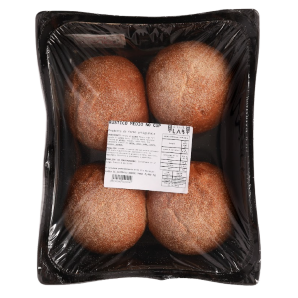 Ambachtelijk gebakken rustiek Italiaans brood met stevige korst - Verpakt per 4